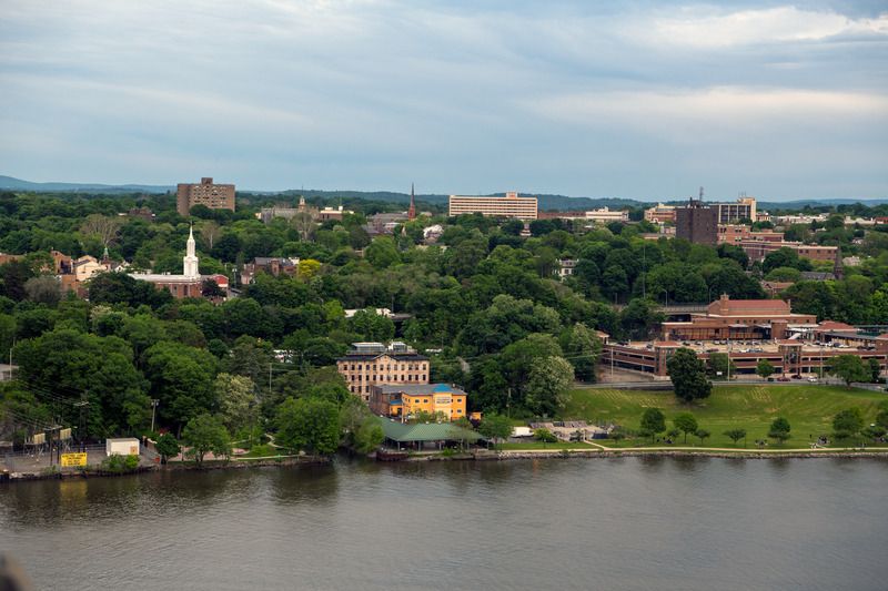 Ariel view of Poughkeepsie