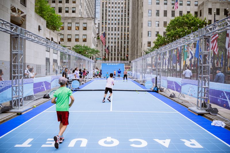 Racquet House at Rockefeller Center tennis court