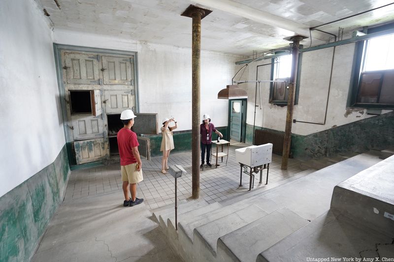 Autopsy room at Ellis Island