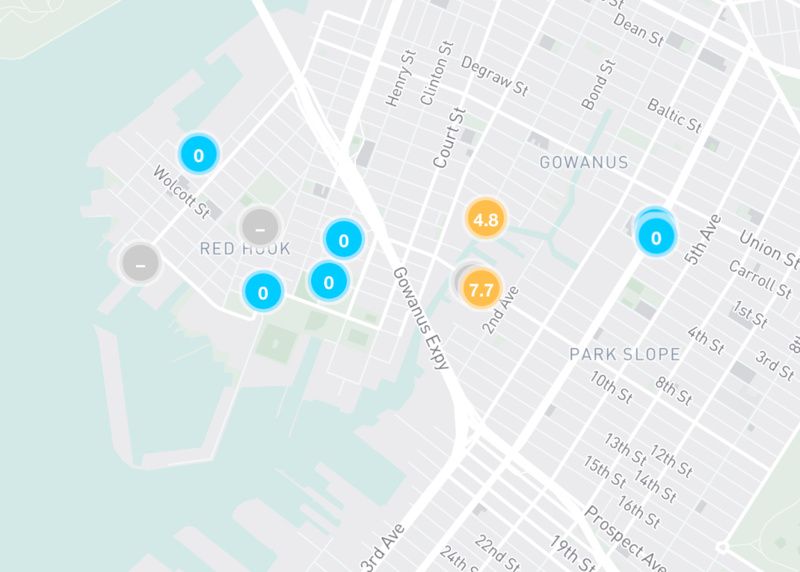 FloodNet map