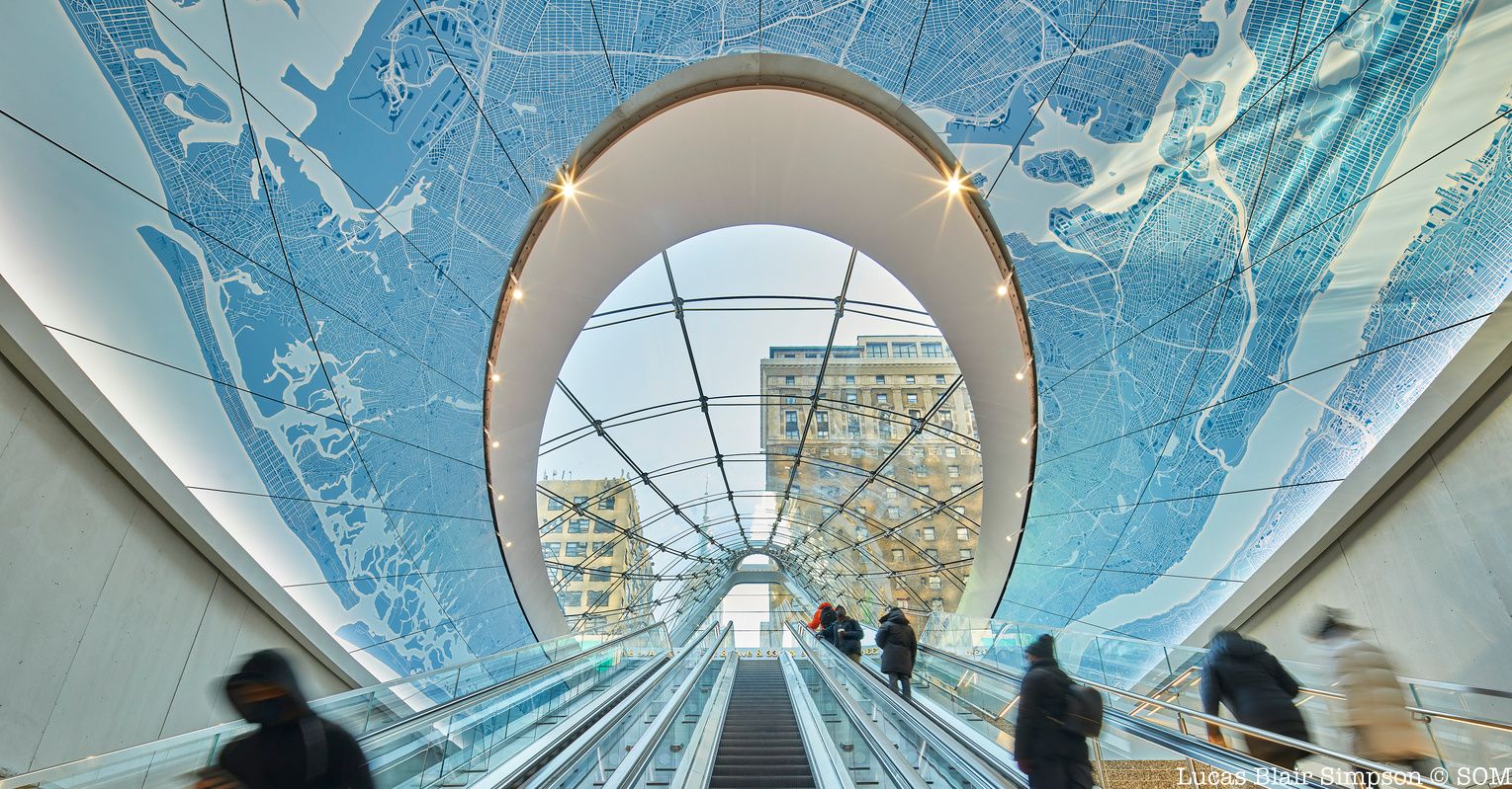 LIRR concourse escalator