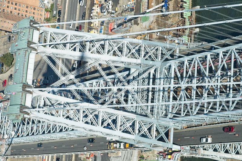 Williamsburg Bridge as seen from a Seaplane Air Shuttle