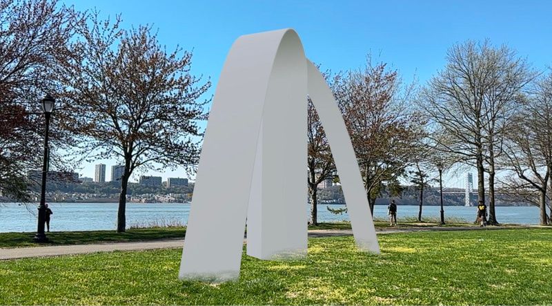 Sculpture at Riverside Park