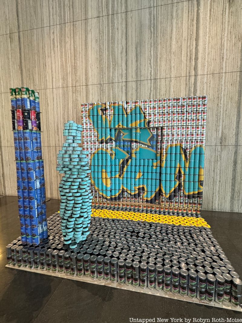 Canstruction sculpture