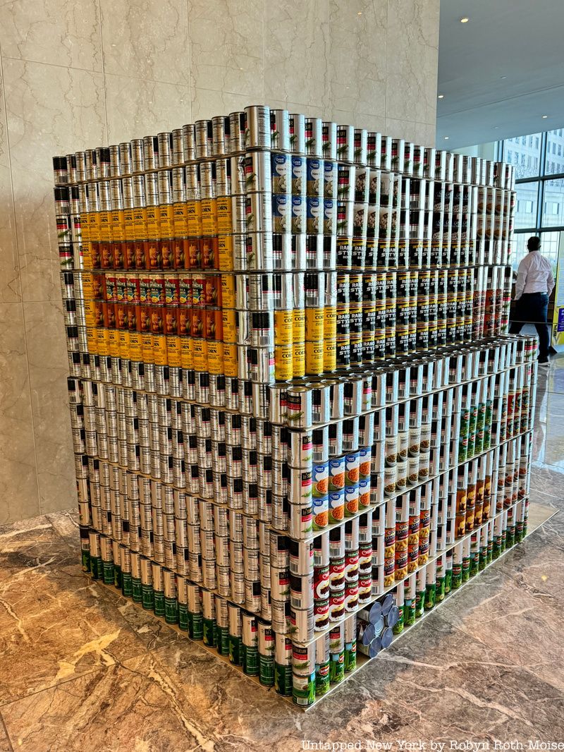 Canstruction sculpture