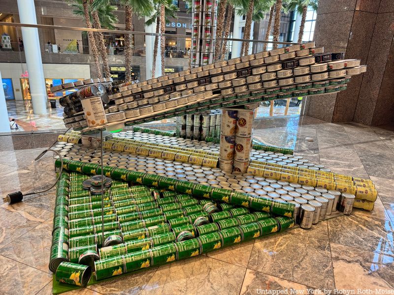 Canstruction sculpture