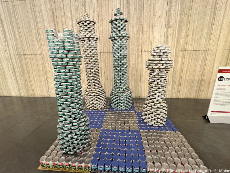 Canstruction sculpture