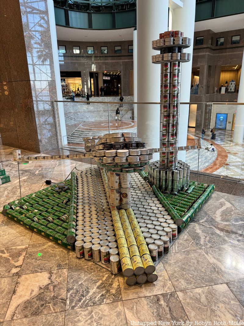 Canstruction sculpture