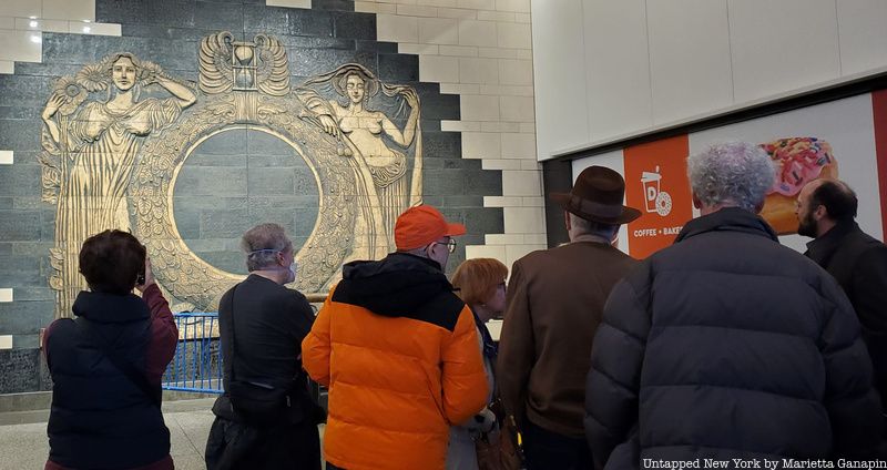 Ghost Series sculpture at Penn Station