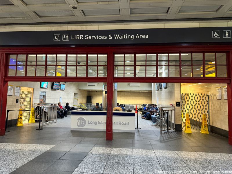 Penn Station LIRR cast iron partition