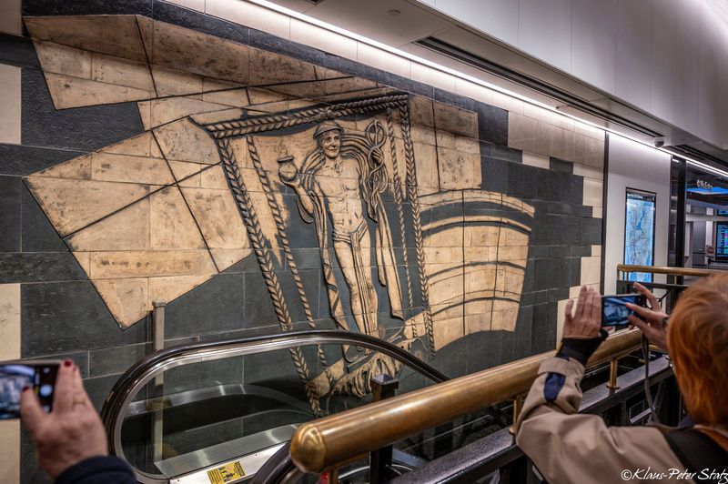 Ghost Series sculpture at Penn Station