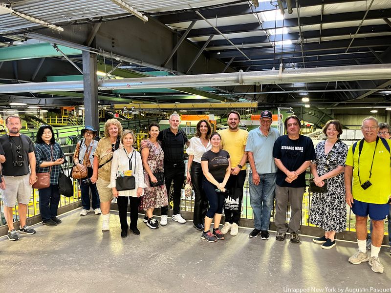 Insiders pose for a group photo at Sims recycling facility