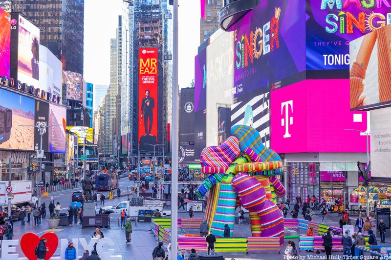 Sculpture of Dreams in Times Square by Marta Minujín