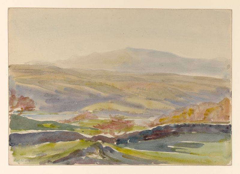 Landscape painting by Beatrix Potter