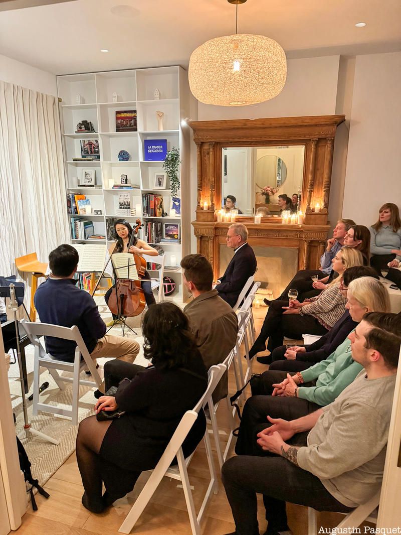 The Brownstone Trio performing at The Lit salon