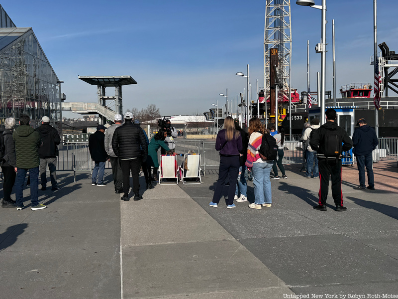 Onlookers at Pier 86