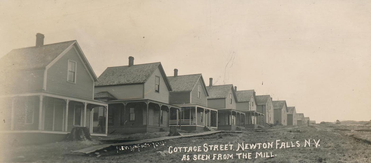 Sears homes on Cottage Street in Newtown Falls, NY