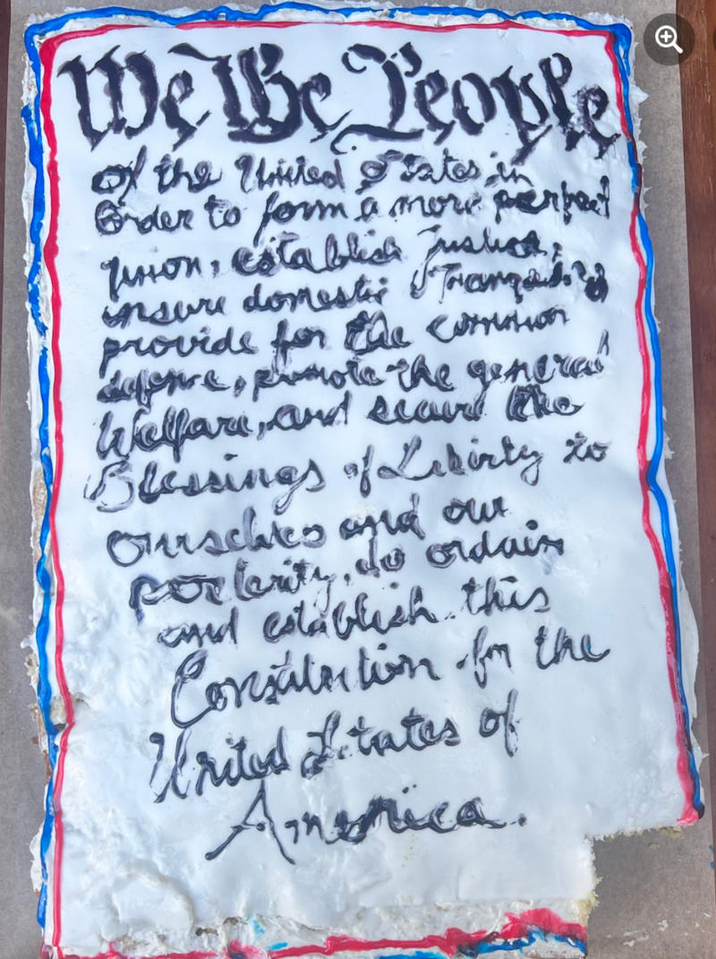 Election Day cake made by AJ Jacobs