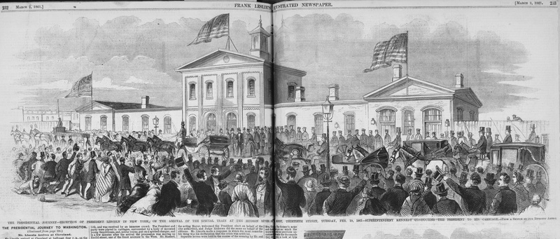 Lincoln Procession through 30th Street train depot