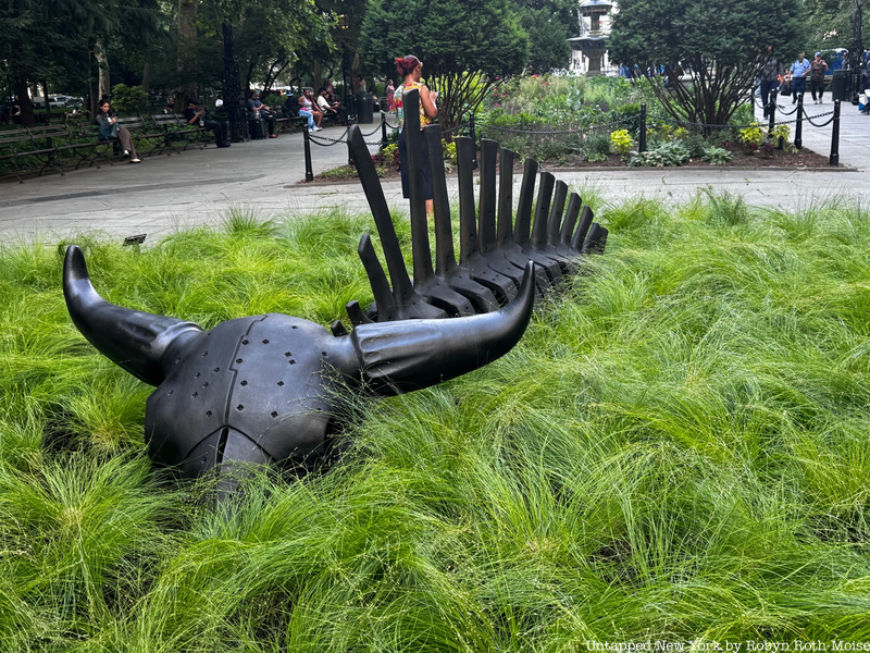 Attrition sculpture at City Hall Park