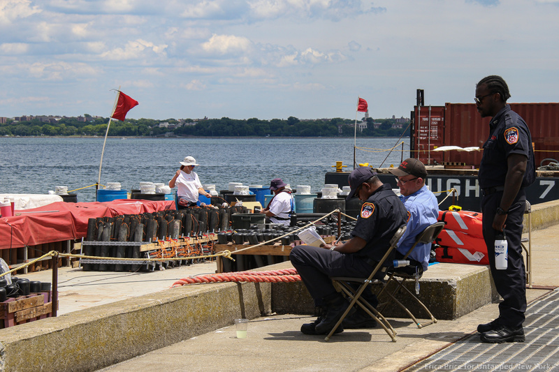 Macy's July 4th Fireworks prep