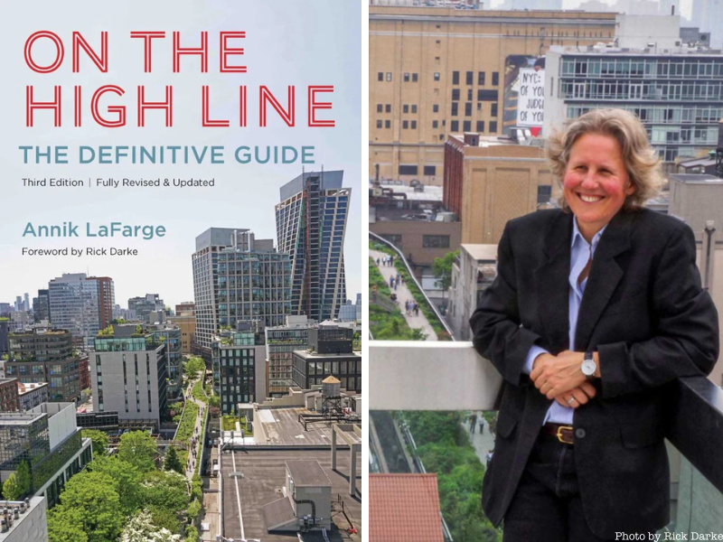 On the High Line book cover and author headshot