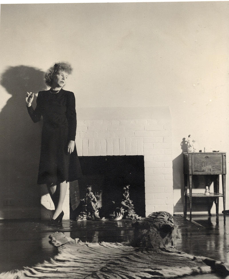 Elsie Shaver at her penthouse apartment