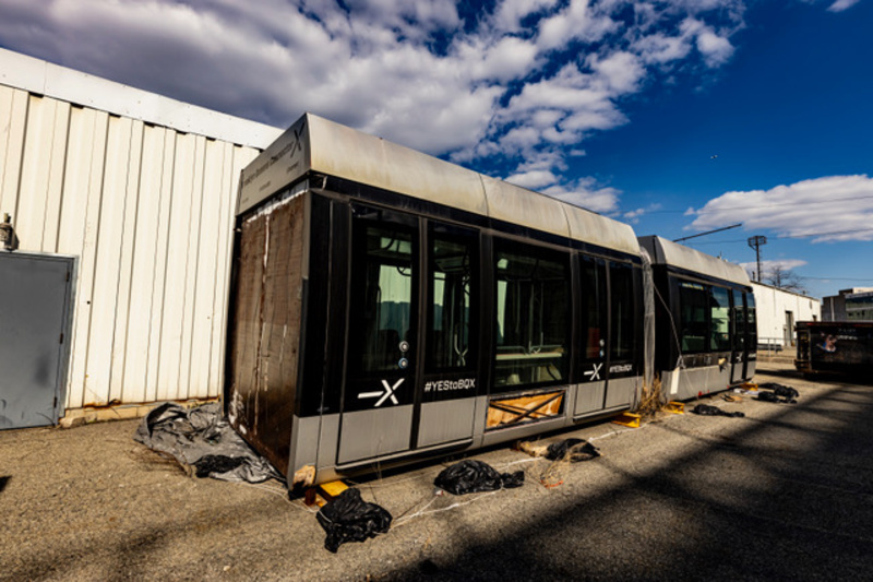 Abandoned BQX train car