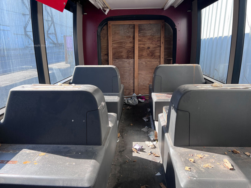 Abandoned BQX train car interior