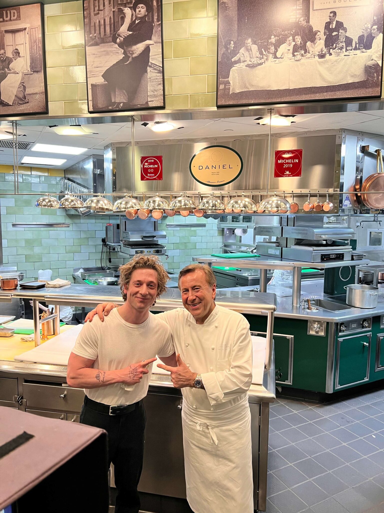 Daniel Boulud and Jeremy Allen White: Image Courtesy of Daniel Boulud