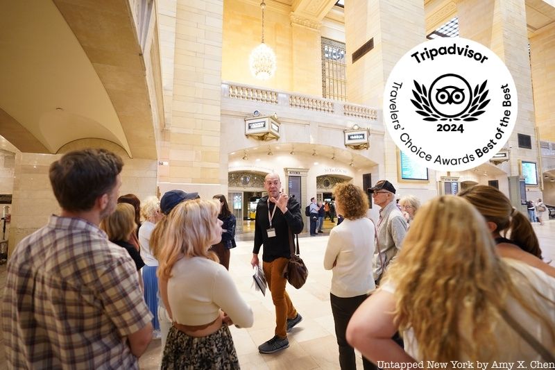 People on a tour of Grand Central Terminal