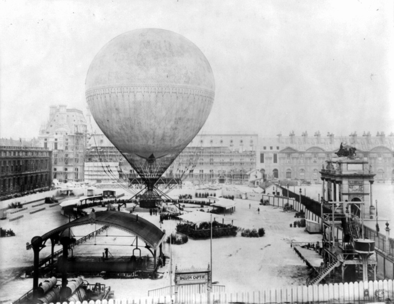 Hot Air balloon Tuillerie Gardens Paris