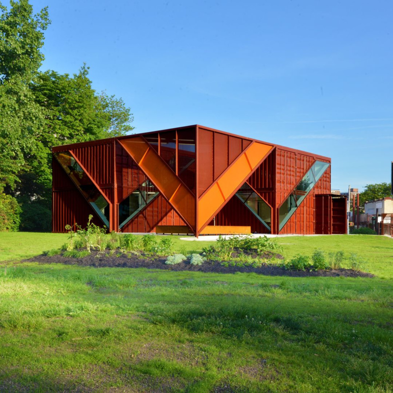 Cubes Admin Building - Socrates Sculpture Park