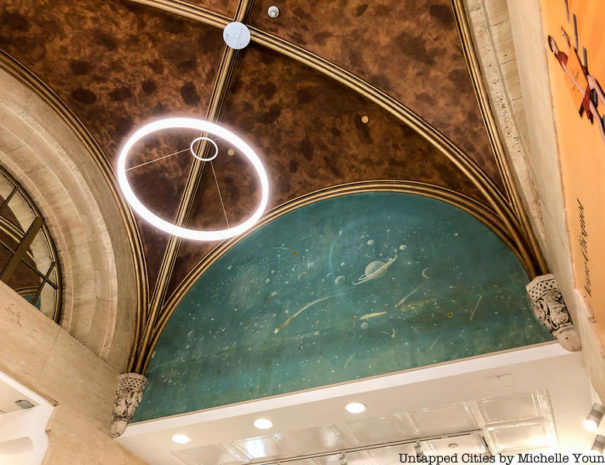 Wall art on grand central ceiling