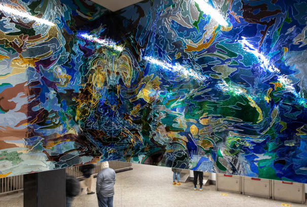 Glass Art inside Grand Central