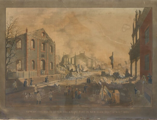 Great Fire of 1835 painting
