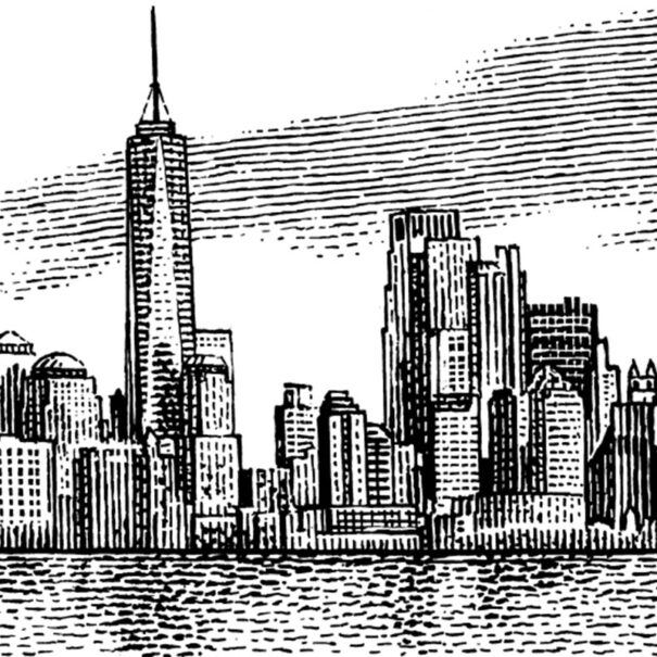 NYC skyline sketch