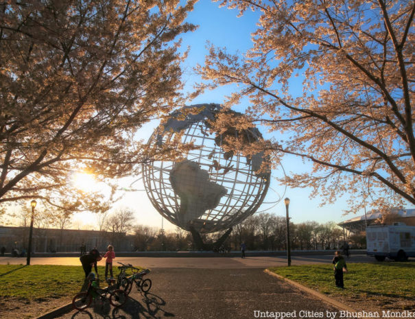 Remnants of the World's Fair TourGlobe in Flushing Meadows Corona Park