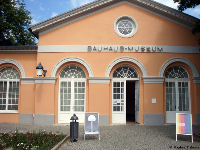 Entrance to the Bauhaus Museum, Theatreplatz, Weimar Germany