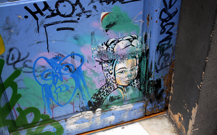Barcelona El Raval, Graffiti artist Alice 
