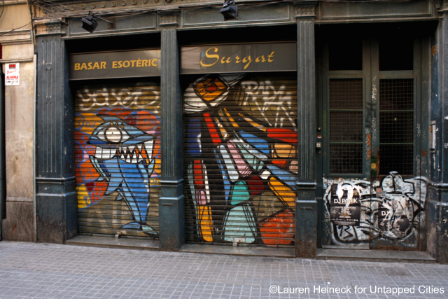 Barcelona's local graffiti artist Pez