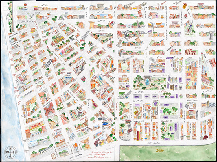 The Greenwich Village Map