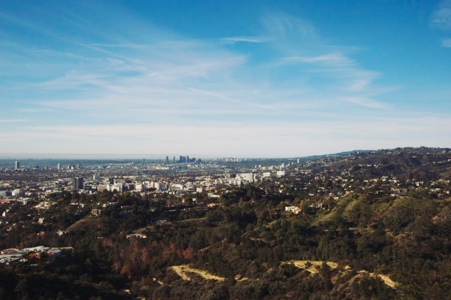 The view from Griffith Observatory