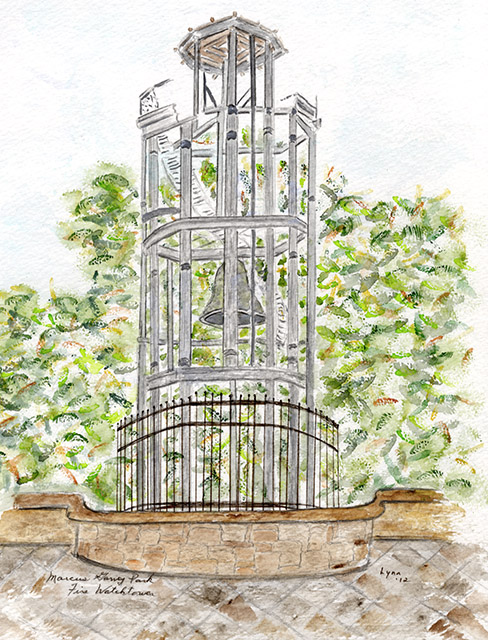 The Marcus Garvey Park Fire Watchtower built in 1857