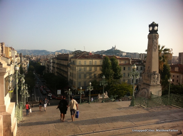 View of Marseille from Gare St Charles