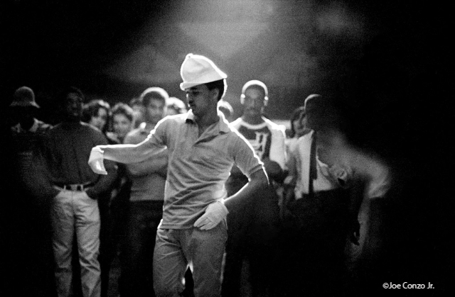 Conzo photographed The Popper at Roseland in 1980 when hip hop had just been imported to Manhattan from the Bronx, and few onlookers were 100% sure what it was.