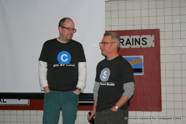 The evening's emcees, Chris Kelley and Stuart Post.