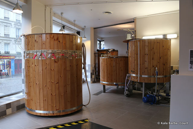 The salle de brassage (brewery room)