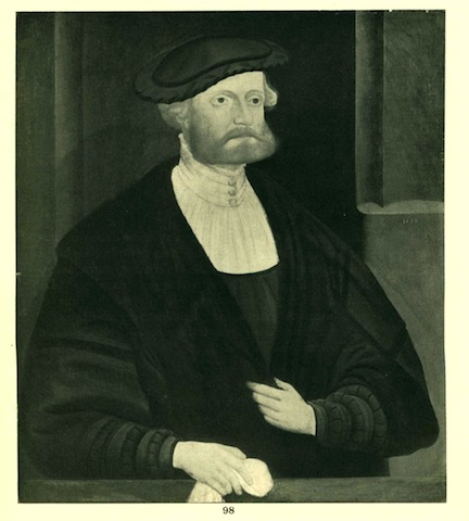 Portrait of a Man, Hans Schopfer, 1538. Arnold Seligmann Collection.