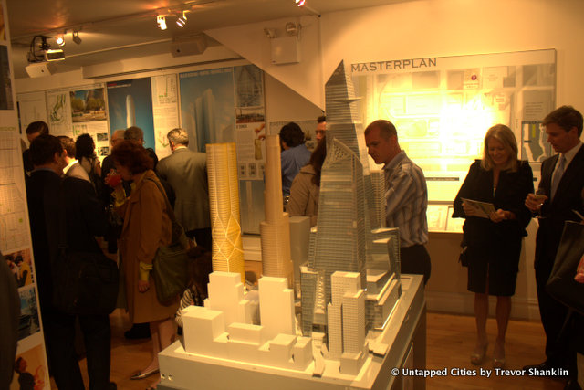 Scale model of Hudson Yards